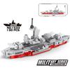 130PCS Mini Navy Warship Building Block Set Military Battleship Boat Block Bricks Scale Model DIY Assembly Toy For Boys  Girls Christmas Gift Present