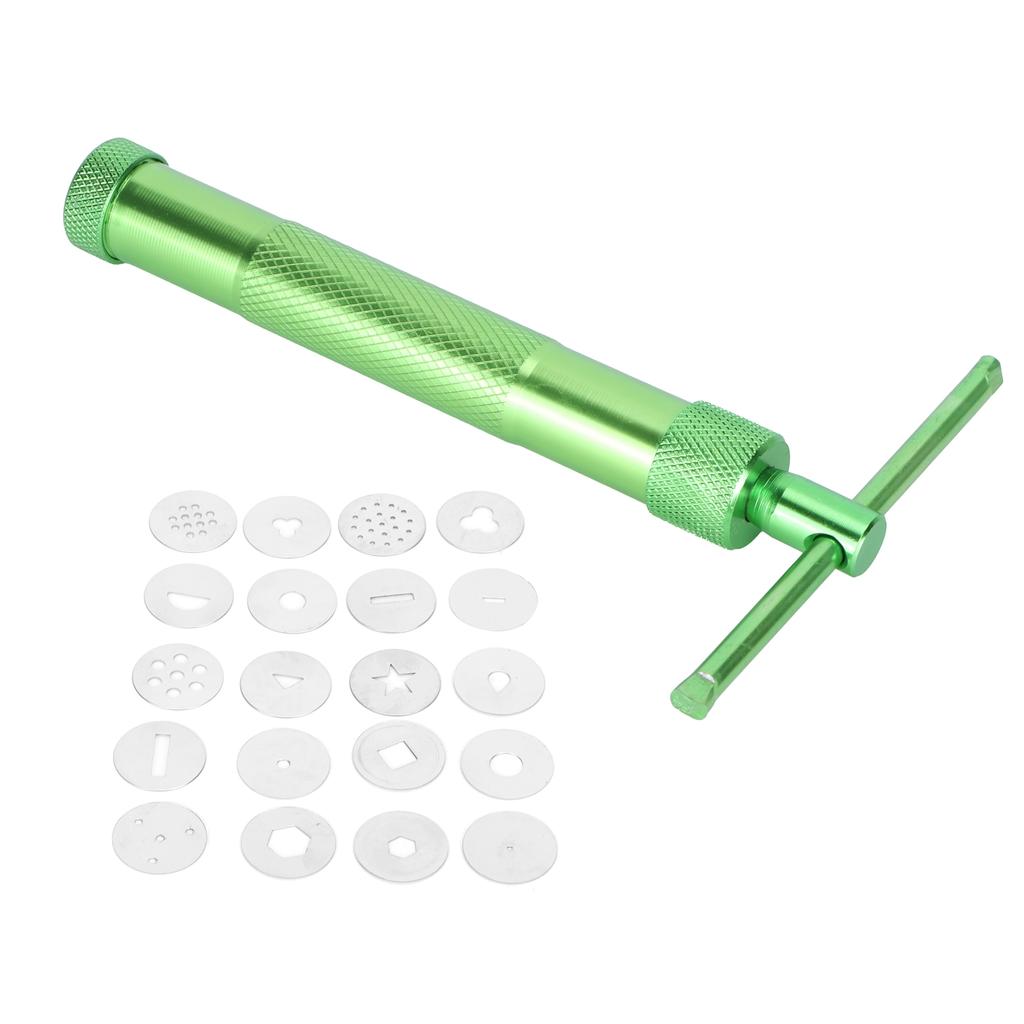 Clay Extruder Stainless Steel Rotating Squeezer Kit for Pottery Ceramic Sculpture Craft