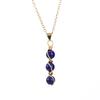 Hand-Wound Crystal Bead Agate Amethyst Pendant Necklace N709