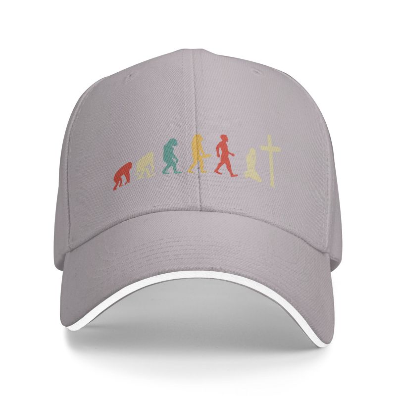 Cool Jesus Evolution Of Religion Baseball Cap Unisex Women Personalized Adjustable Adult Christian Religious Faith Dad Hat Summer