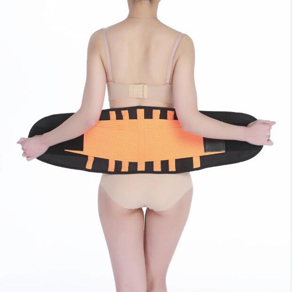 

Good High-Quality Experience Working Waist Area Back Region Support Belt Band Lumbar New Design Back Brace Posture Corrector Belt Corset S помаранчевий