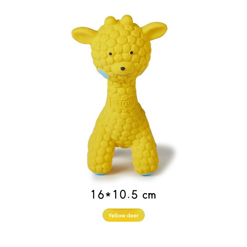 Cute Fruit Seal Shaped Latex Squeaky Dog Toy Durable Bite Resistant Teething Chew Toy for Small Medium Dogs Puppies Relieve Boredom