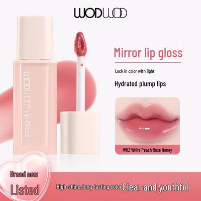 WODWOD Mirror Finish Long-Lasting Sheer Lip Gloss - Low Saturation Whitening Effect