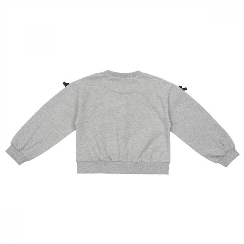 Tiffany Gray Tape Detail Sweatshirt T54kbt040