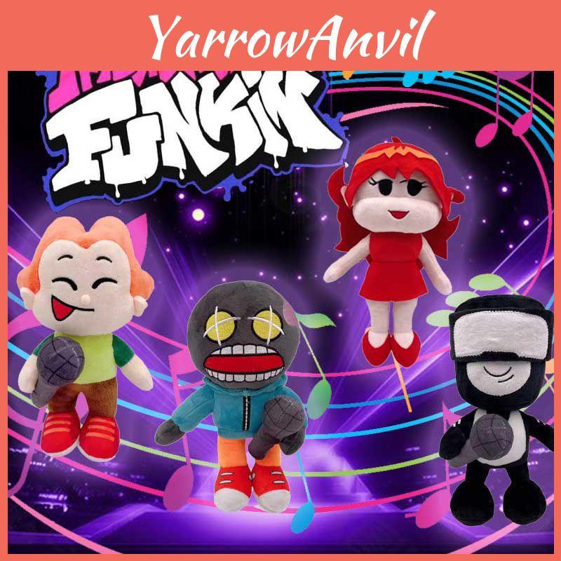 Cozy And Colorful Friday Night Funkin Plush Toy Featuring Fnf Girlfriend And Whitty Stuffed Doll