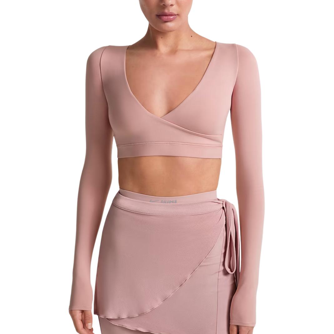 

Nike X Skims Матова кофта з довгим рукавом, що відводить вологу, м яка футболка для жінок IR5073-662 M