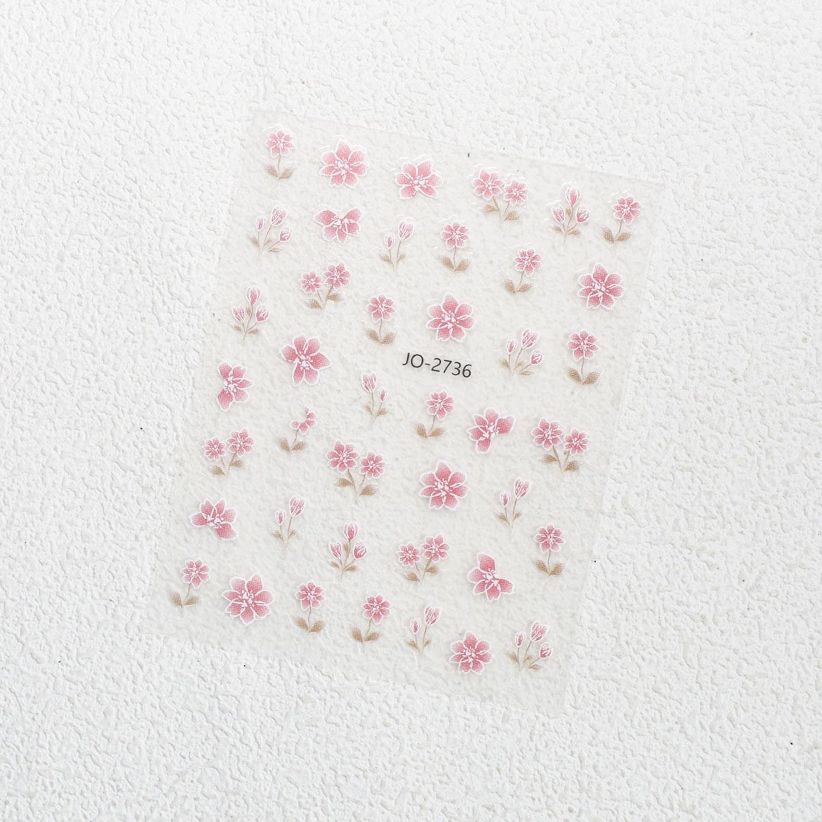 

Расписанные вручную наклейки для ногтей с бабочками и сушеными розами