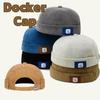 Casquette Marin Docker Rétro Extérieur Unisexe Casquette Propriétaire Velours Côtelé Ajustable Dôme Casquette Melon Streetwear Hip Hop Bonnet Casquettes Propriétaire