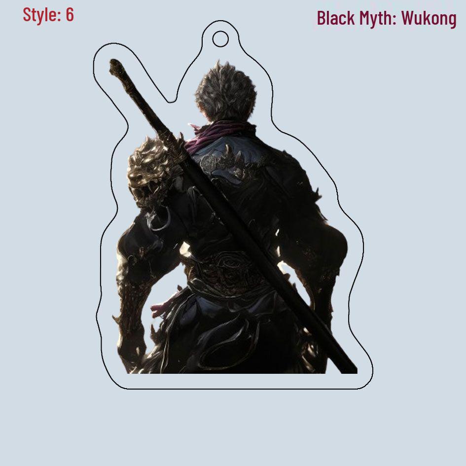 Black Myth Wukong Double-Sided Acrylic Keychain and Luggage Tag - Customizable with Images