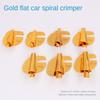 3mm-10mm Sewing Rolled Hemmer Foot Stainless Steel Gold Sewing Machine Presser Foot DIY Crafts Durable Hemming Puller Home