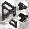 3D Multi-Angle Measuring Ruler 45/90 Degrees, Woodworking Square Protractor, Beveled Aluminum Alloy Ruler, Measuring Tool