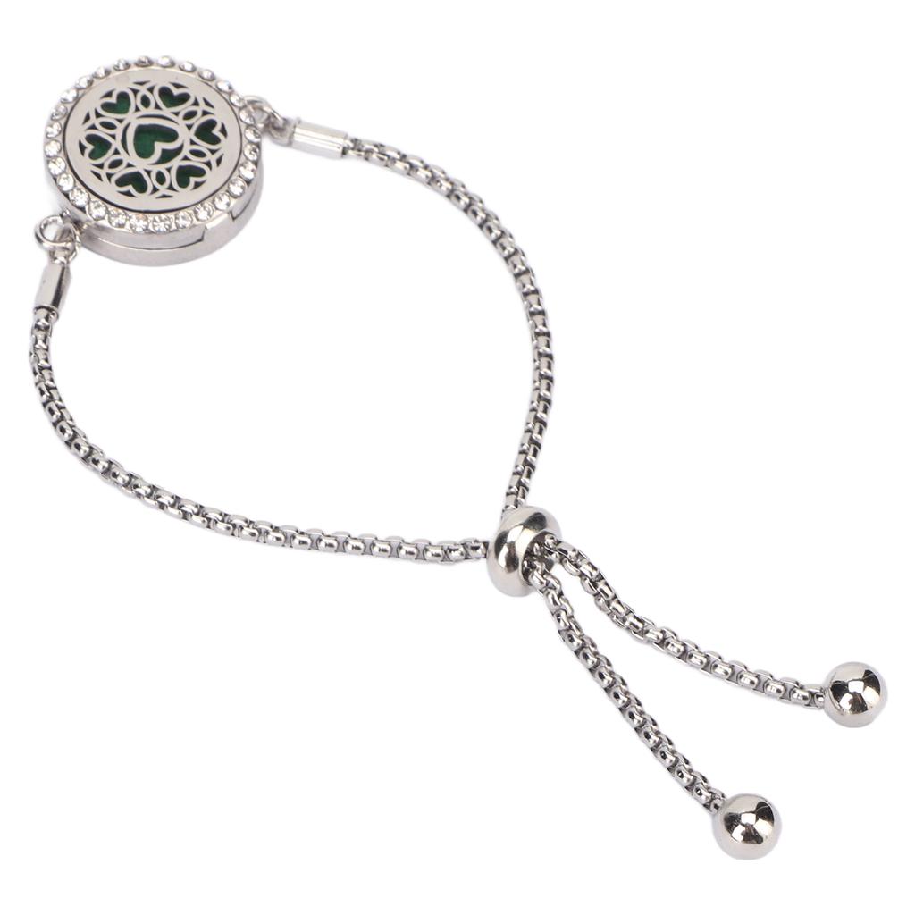 Aromatherapy Diffuser Bracelet Hollow Stainless Steel Adjustable Essential Oil Perfume Bracelet