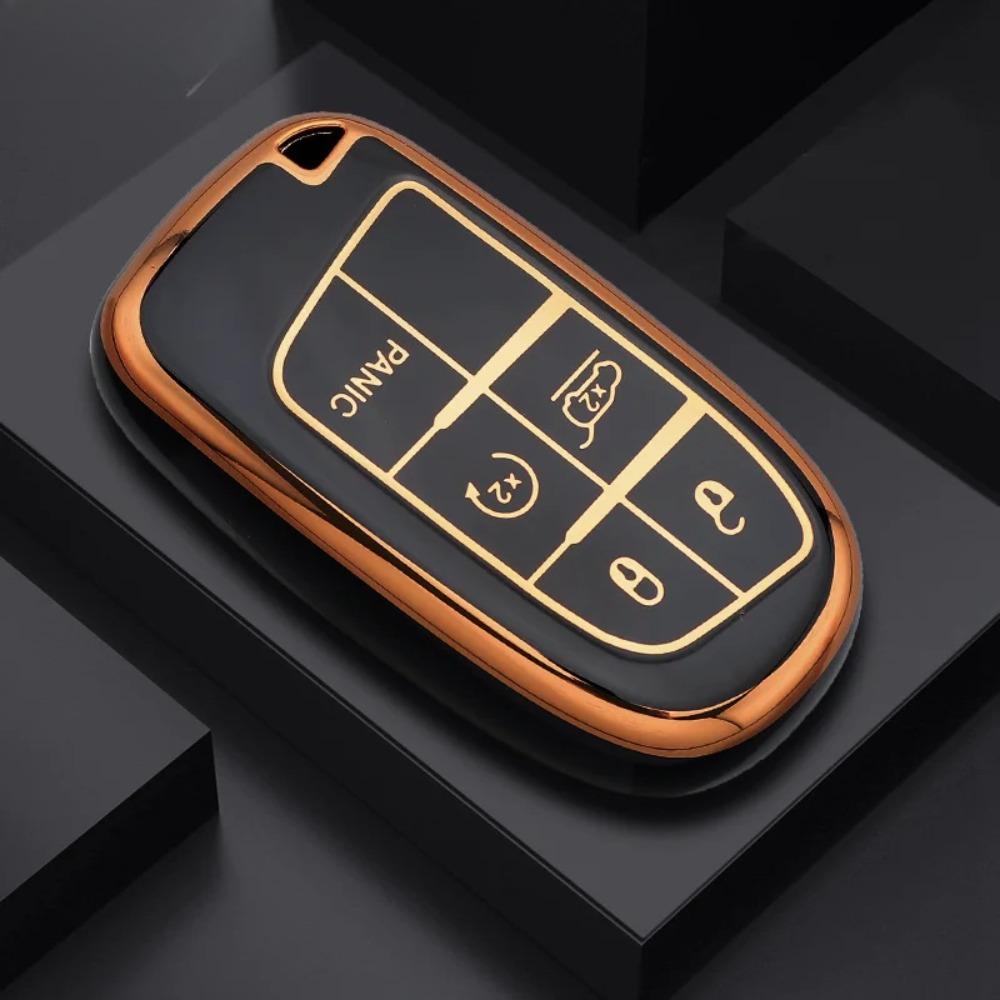 TPU Car Remote Key Case Cover Shell for Jeep Renegade Grand Cherokee for Dodge Ram 1500 Journey Charger Challenger Fiat Durango