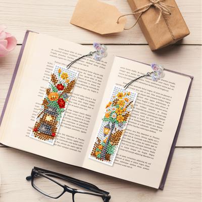 4 Stück Besondere Form Osterhase Eier Diamantmalerei Lesezeichen Diamant Lesezeichen Kunstprojekte DIY Lesezeichen Diamantmalerei Sets