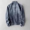 Herren Casual Jeansjacke - Trendiges, schlichtes Reversdesign für Frühling und Herbst