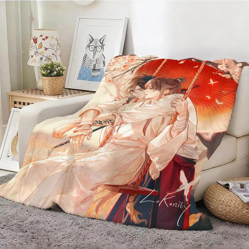 Anime Heaven Official'S Blessing Throw Lightweight 240G Flannel Blanket Soft Skin-Friendly For Summer Cooling