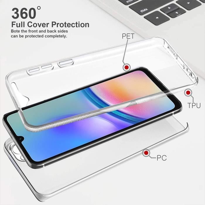 Coque de protection - BOOLING - pour Samsung Galaxy A05s - 360° - Transparent - Antichoc