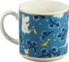 Moomin Christmas 9x9cm Moomin Gift for Made In Teal Mug, Large, 350ml, Diameter, "First Snow" Design, Merchandise, Women, Birthday, Tableware, Japan,