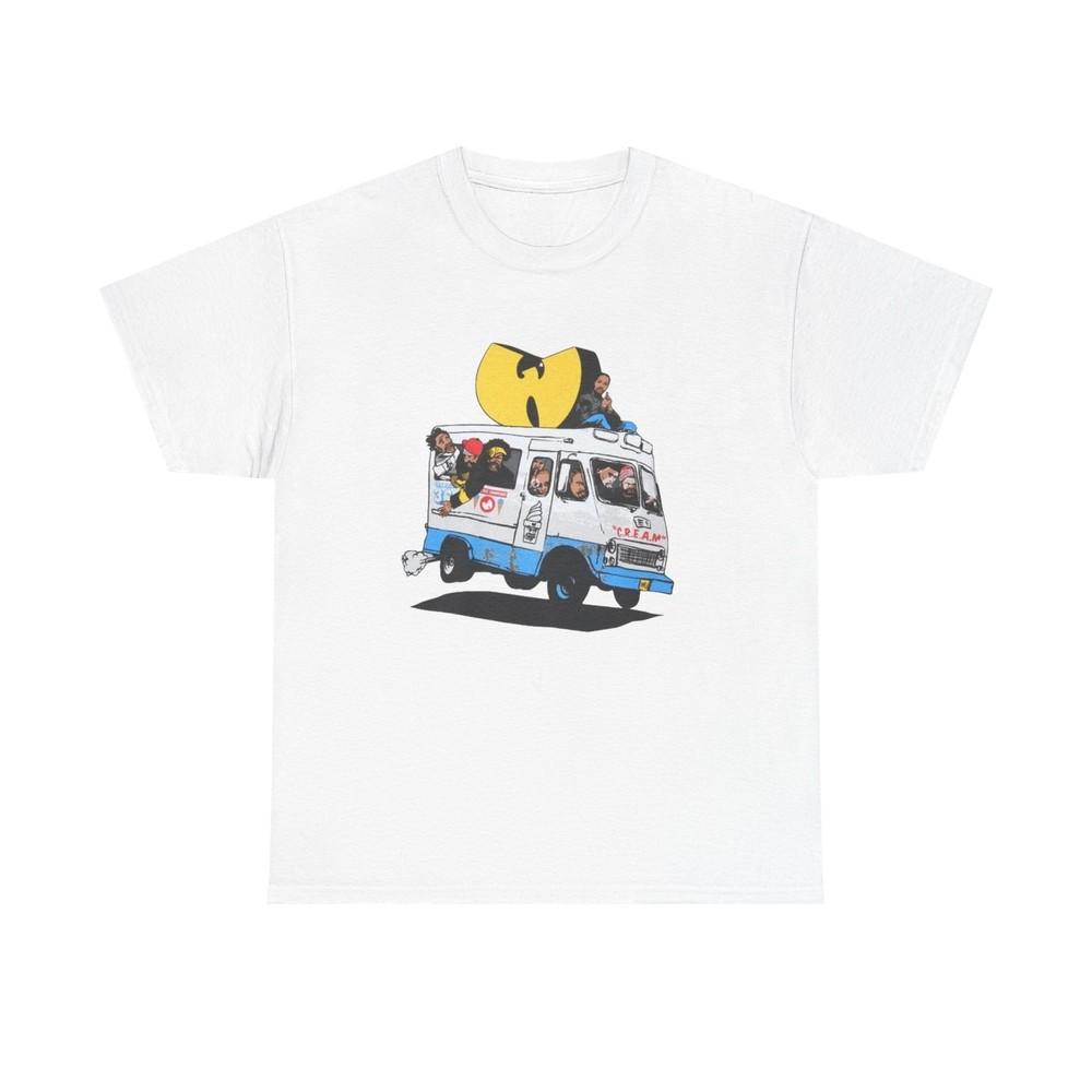 

Футболка Wu Tang CREAM винтажная ретро Хип-Хоп классика Нью-Йорк Плотный хлопок 2XL