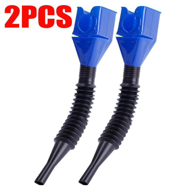 1/2/3pcs Telescopic Car Refueling Funnel Universal Engine Oil Gasoline Filter Transfer Funnels Tool Foldable Portable Funnels