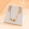 4-piece/set Elegant Tulip Flower Pendant Necklace, Earring Bracelet, Suitable for Women's Wedding Banquet Charm