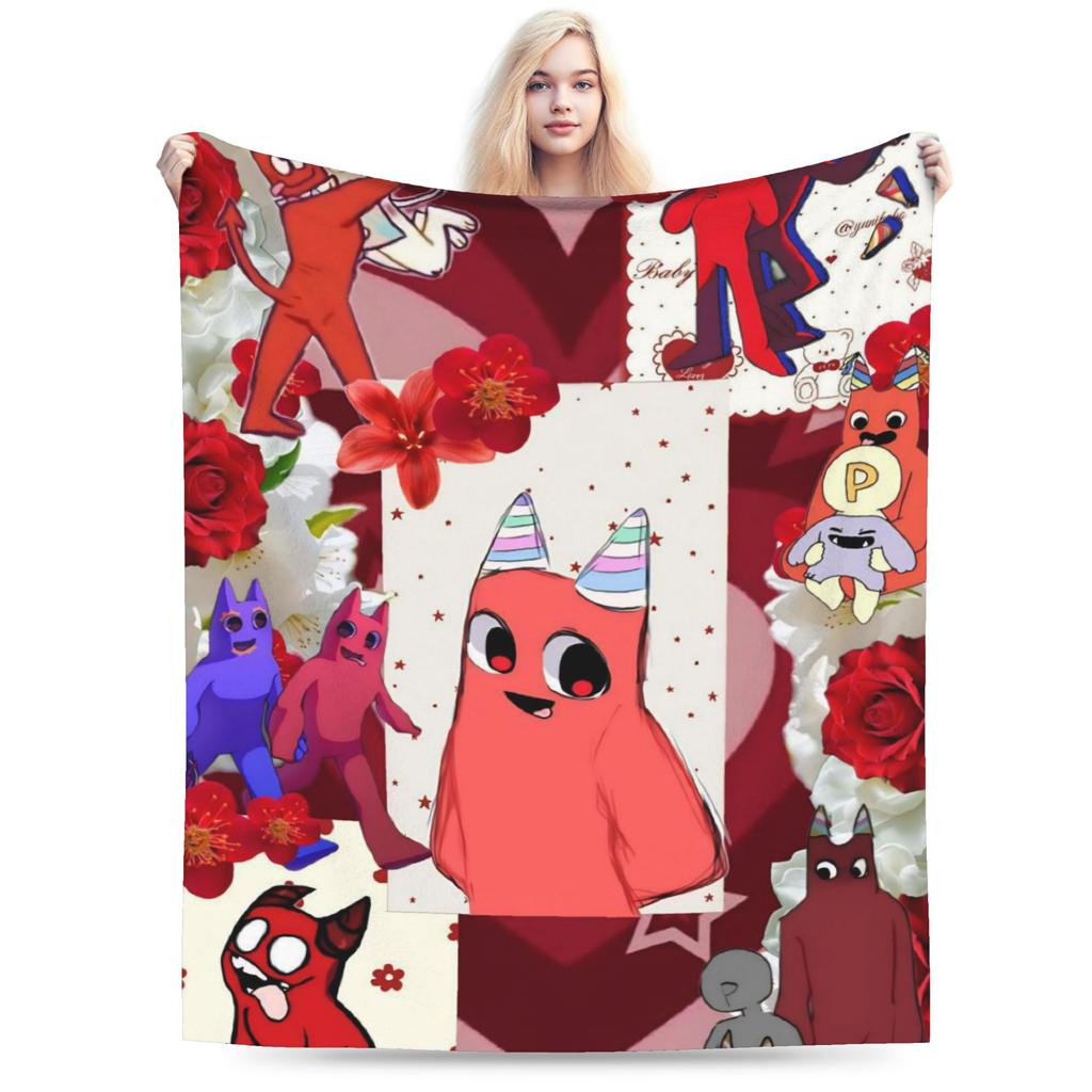 Bittergiggle Garten Of Banban Blanket Gaming Flannel Throw Blanket Summer Air Conditioning Printed Soft Warm Bedspreads