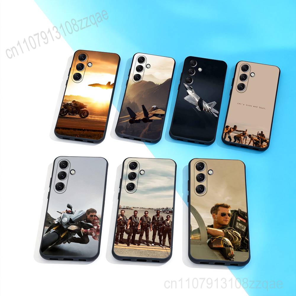 Cool Top G-Gun Maverick Phone Case For Samsung Galaxy A 22,71,53,52,51,72,73,5G,Note,J7,8,9 Soft Black Cover