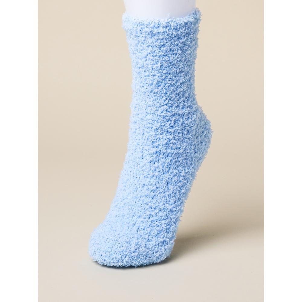 Daiso Basic Solid Sleep Socks Blue