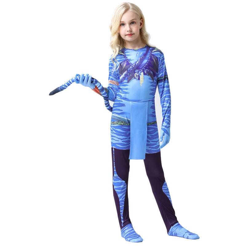 Cosplay Avatar Kids Clothes Stage Costumes Hero Adult One-piece Tights Outfits