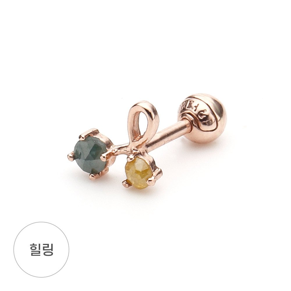 

[Dorocy] 14K Pink Gold Fruit Rough Diamond Piercing (1 piece)