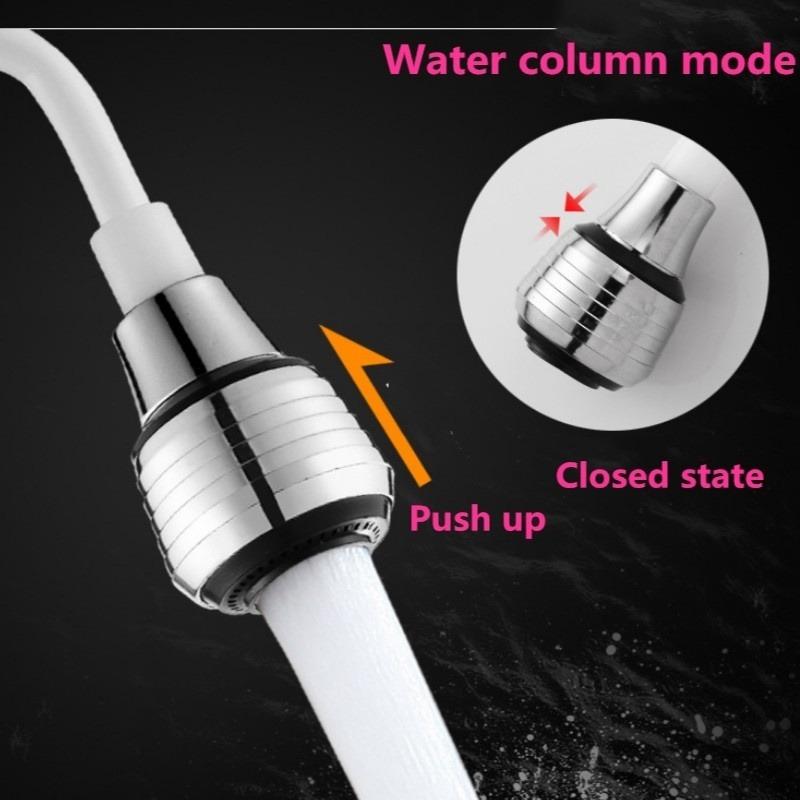 Home Kitchen Bathroom Faucet Extension Extender Lengthen ABS Hose Portable Stretchable Foam Shower Tap