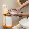 Adjustable Bathroom Storage Rack Wall Mounted Shampoo Bottle Holder Body Wash Storage Rack