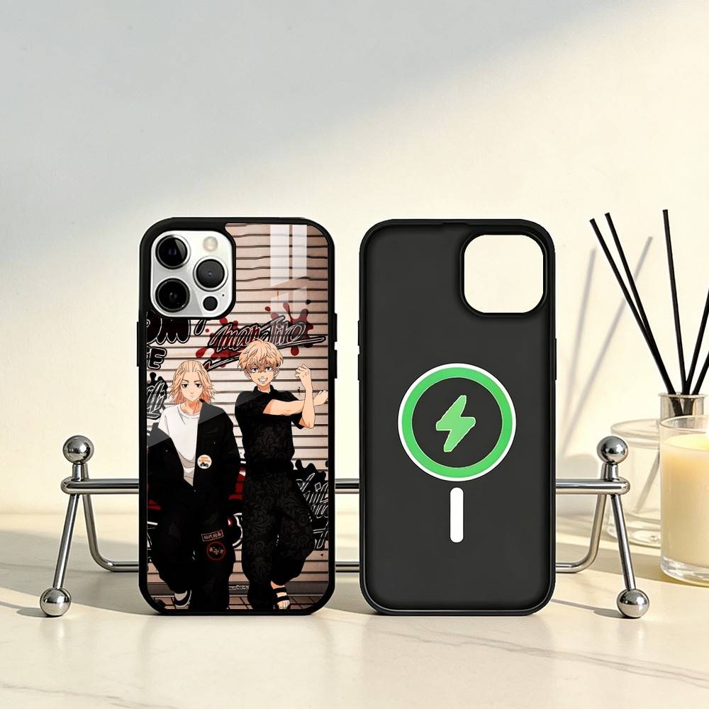 T-Tokyo Revengers Anime Phone Case For iPhone17,16,15,14,13,12,11 Plus,Pro Max Magnetic For Magsafe Wireless Charging