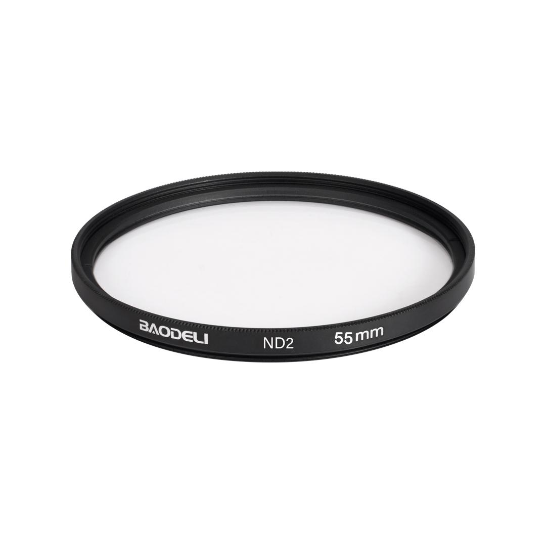 

Фильтр BAODELI Nd Фильтр 2 4 8 для камеры Canon Nikon Sony размер 49 52 55 58 62 67 72 77 82 мм ND2 55mm
