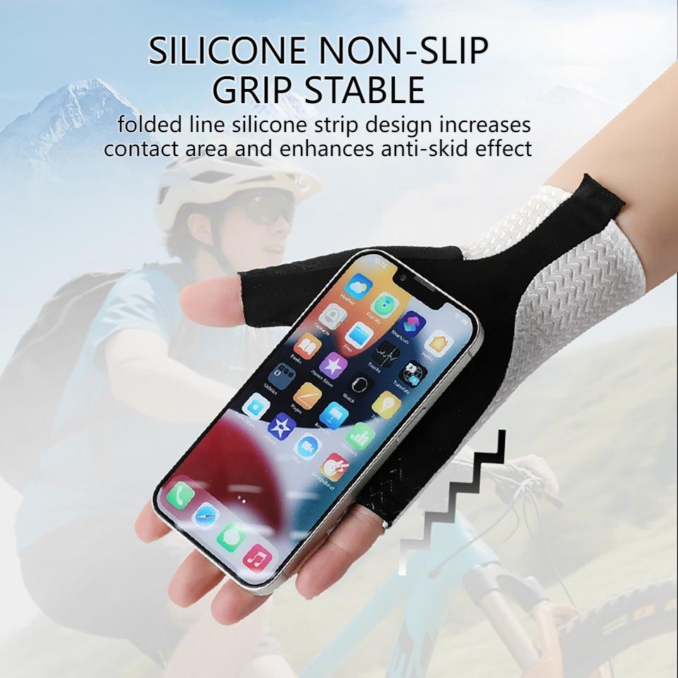 Loogdeel Breathable Half Finger Cycling Gloves Ultralight Summer Bike Gloves with Silicone Pad Cooling Shock Absorption