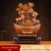 Prosperity Sheep Figurine with Gold Ingot – Attracts Wealth for Home, Office, or Gift