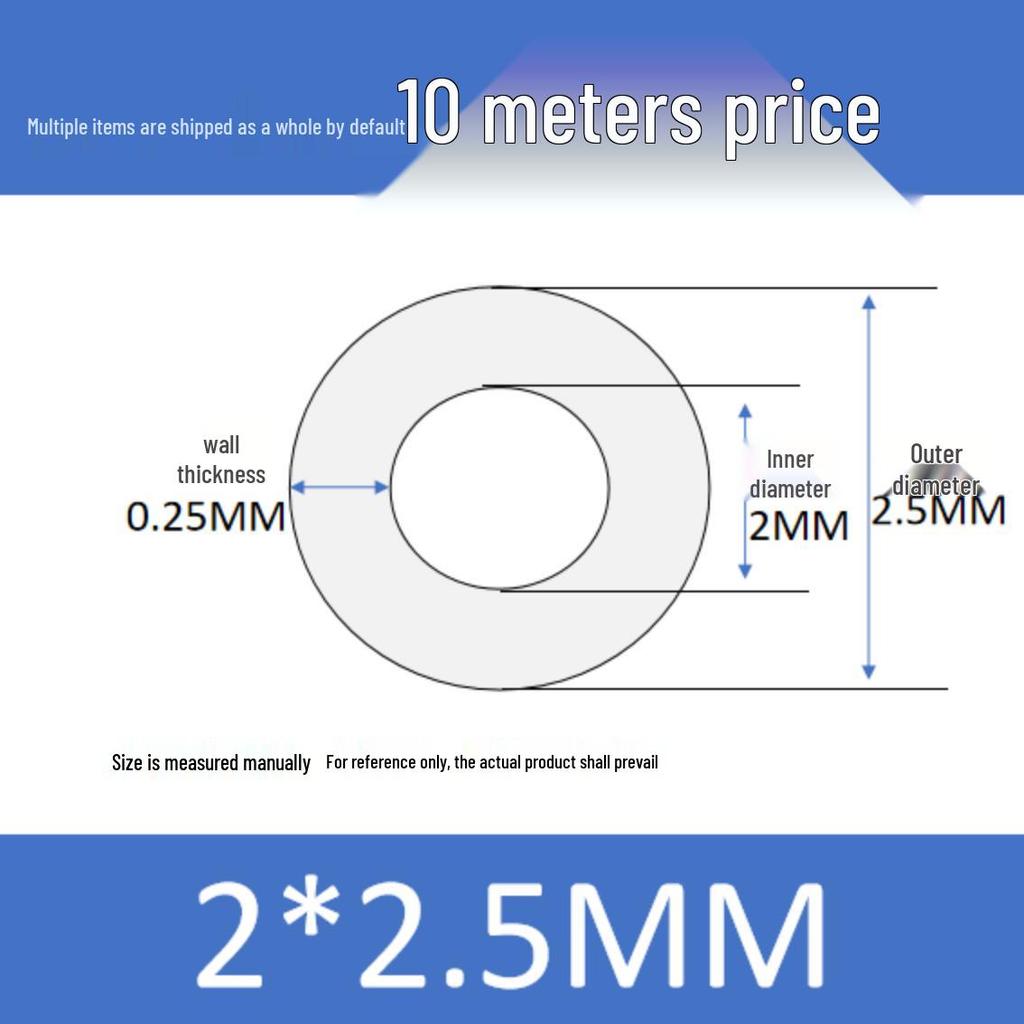 Kleiner Hochtemperaturbeständiger Lebensmittelechter Silikonschlauch - Innendurchmesser 0,3-1