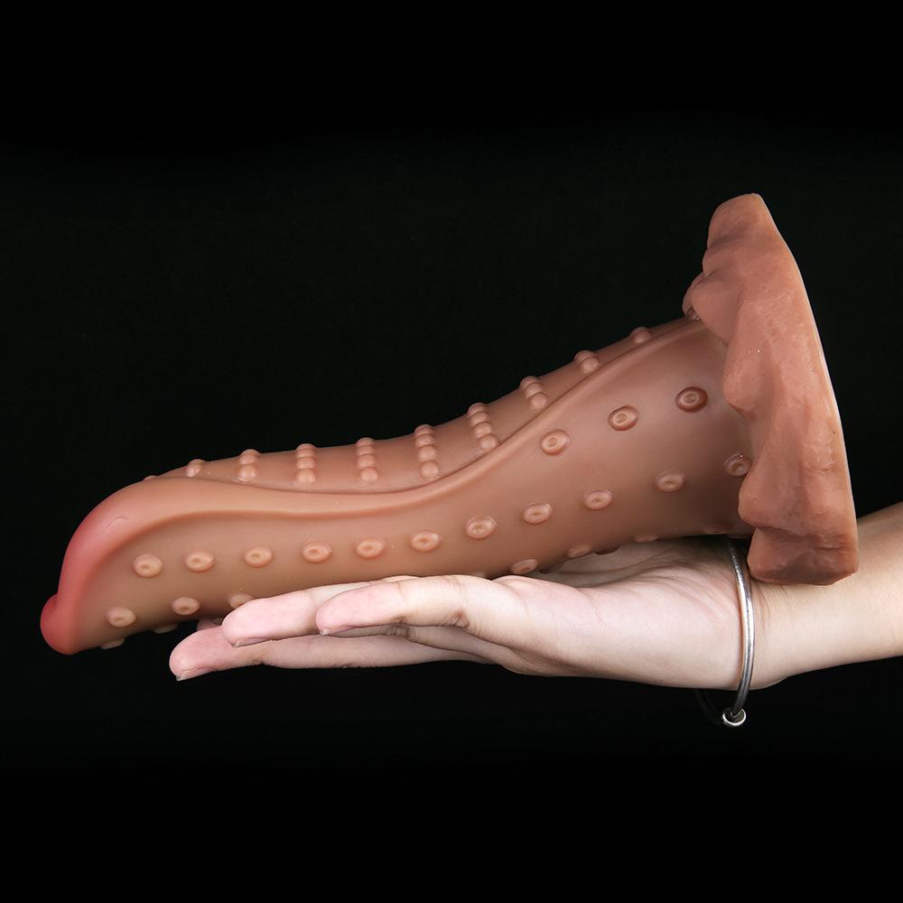 Woman Liquid Silicone Eggless Penis Butt Plug SM Couples Sex Adult Products