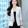 White Sunscreen Coat Women's Spring and Summer Casual Short Style with Lace Suit Thin Casual Top