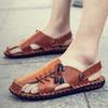 Fashion Men New Fashion Sandals PU Outdoor Leisure Comfortable Beach Sandals Popular Walking Sandals Size 38-47 Men Sandals