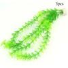3pcs/5pcs Plastic Aquarium Fish Tank Decor Water Weeds Plant Artificial Green Grass