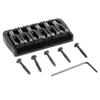 Black\Silver Electric Guitar Fixed Bridge Hardtail Saddle Bridge  Electric Guitar Replacement