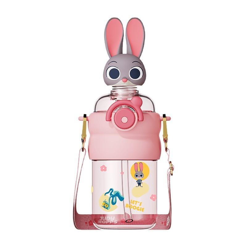 Zootopia Kids Straw Cup With Locking Lid And Tritan Material For School Or Travel Use