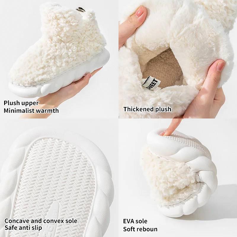 Women's Indoor Slippers EVA Memory Foam Cozy Soft Lightweight Girls Short Boots Warm Winter Fuzzy Slippers