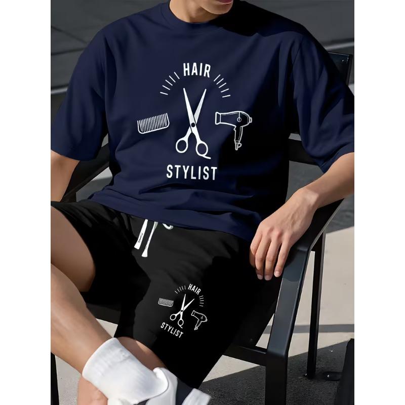 Men's Fashion 3D Printed Men's T-Shirt Round Neck Short Sleeve Trendy Street Wear