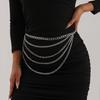 Ins Light Luxury Fashion Sexy Multi-layer Metal Waist Chain Simple Layered Claw Chain Body Chain