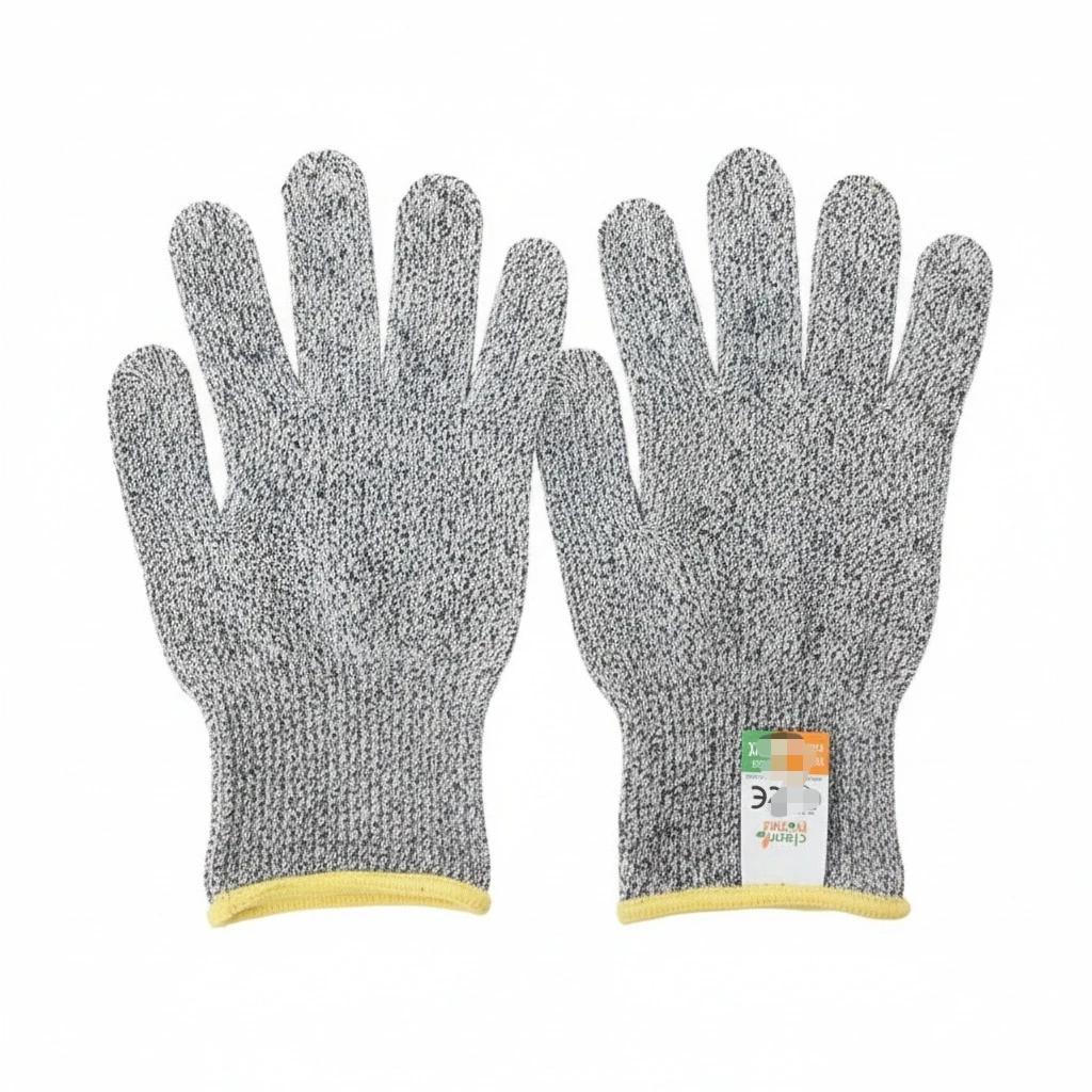 

Hot Sale GMG Grey Black HPPE Anti Cut Gloves - ANSI Level 5 EN388 Cut Resistant Safety Work Gloves