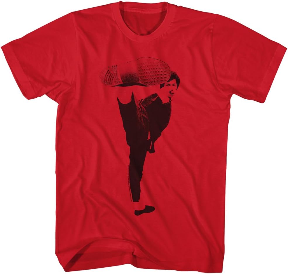 Bruce Lee Chinese Martial Arts Icon Fear is for Others Red Adult T-Shirt Tee S