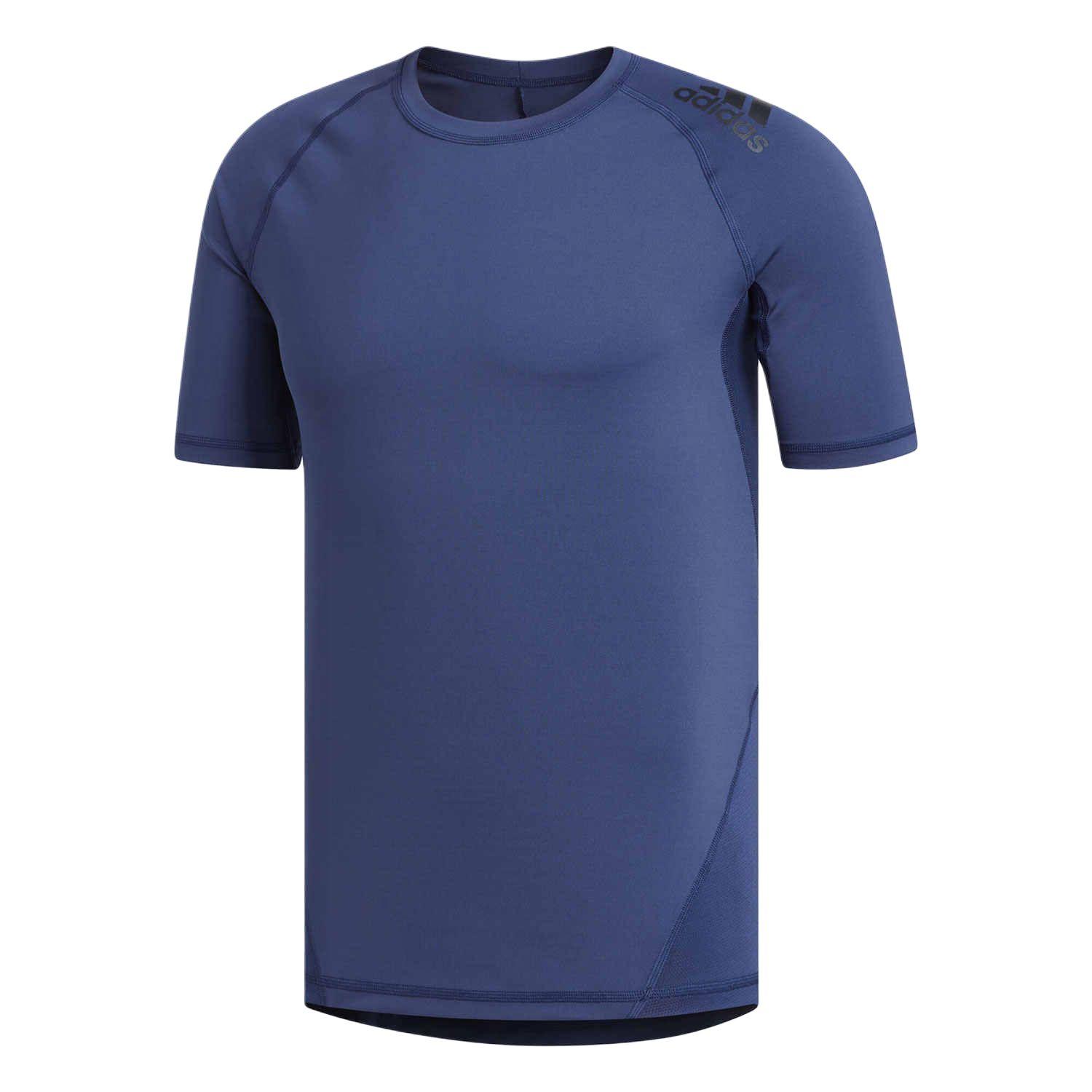 Adidas T Shirts Men s Dark Blue Crew Neck Moderate FL4603 A/M
