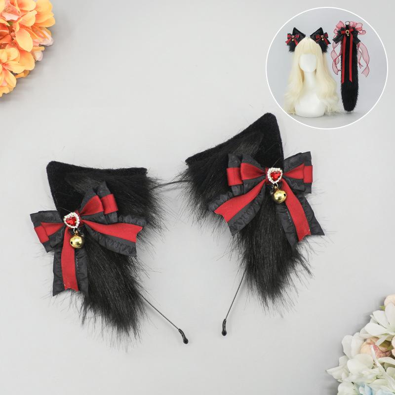 Tamamo - No - Mae Cat Girl Cosplay Set - Ear Headband & Tail (Anime Convention Prop)